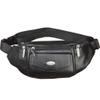 Hebetag Leather Fanny Pack Waist Bag, Black view 2