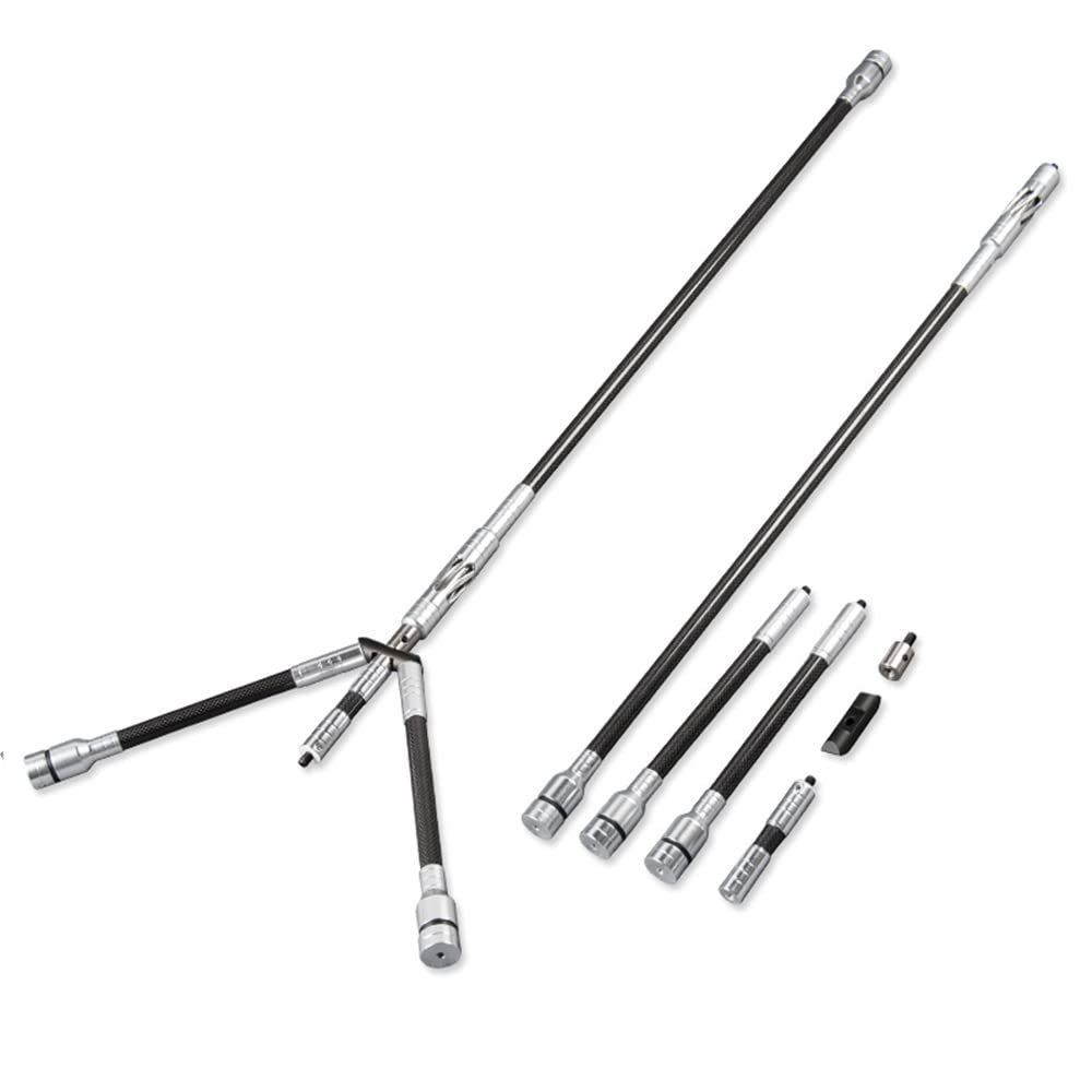 30" 10" 4" Archery Bow Stabilizer Set Carbon Fiber Balance Bar Stabilizer for Recurve Bow and Compound Bow Hunting Shooting (Bow stabilizer Set 2)