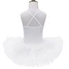 Agoky Girls' Glitter Sequins Camisole Tutu Skrit Leotard Ballet Dance Dress Costume White (Tutu) 7-8 view 4