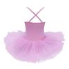 Agoky Girls' Glitter Sequins Camisole Tutu Skrit Leotard Ballet Dance Dress Costume Pink (Tutu) 5-6 view 3