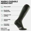 DANISH ENURANCE Merino Wool Performance Ski Socks for Men, Women & Kids, Olive Green, US Women 8-10 // US Men 6.5-8.5 view 2
