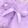 Infant Toddler Baby Girls Waistcoat Fall Winter Coat Vest 1-4 Years Old,Kid Faux Fur Bowknot Ribbon Thick Outwear (12-18 Months, Purple) view 3
