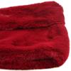 RoRoDox Warm Faux Fur Wedding Shawl Perfect for Wedding/party/show (Small, Wine Red) view 4