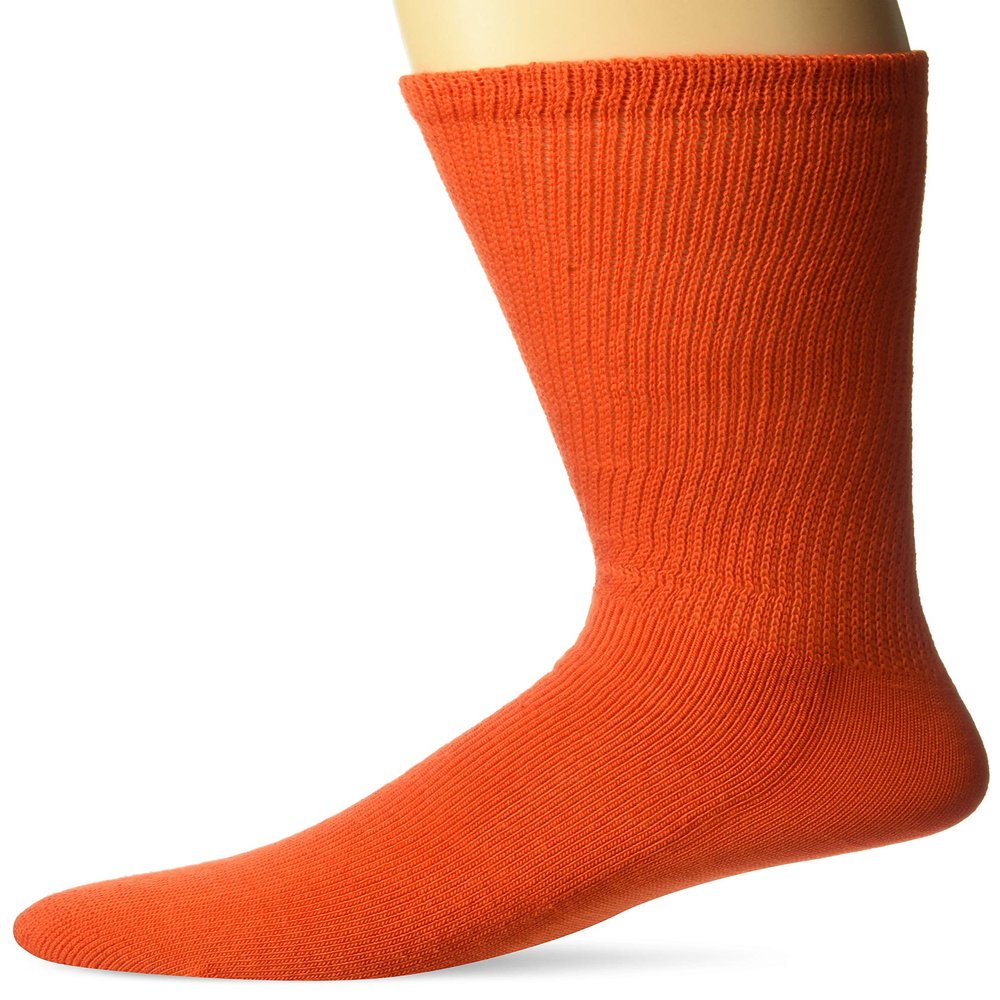 Champion Sports Rhino All Sport Socks Over the Calf Knee High Athletic Socks for Baseball, Softball, Football, Soccer Durable StayUp Fit- Small (6.5-8.5) - Orange