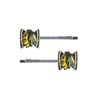 Aminco NHL Chicago Blackhawks Bow Bobby Pin, 2-Pack