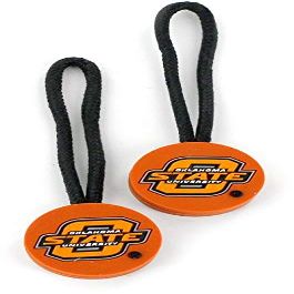 Aminco NCAA Oklahoma State Cowboys ID Zipper Pull, 2-Pack