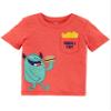 Carter's Baby Boys' Monster Slub Jersey Tee, 9 Months Orange view 1