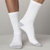 davido Mens Socks crew made in Italy 100% cotton 8 pairs (9-11, white/gray crew socks) view 2