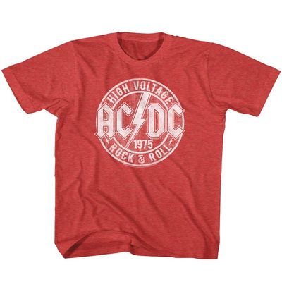 American Classics ACDC Heavy Metal Rock Band High Voltage Rock & Roll Vintage Toddler T-Shirt - Red - 2T