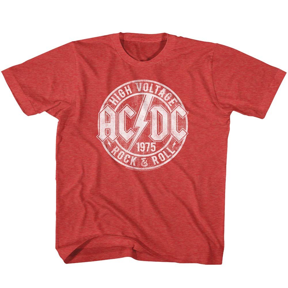 American Classics ACDC Heavy Metal Rock Band High Voltage Rock & Roll Vintage Toddler T-Shirt - Red - 2T