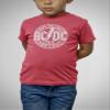 American Classics ACDC Heavy Metal Rock Band High Voltage Rock & Roll Vintage Toddler T-Shirt - Red - 2T view 2