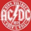 American Classics ACDC Heavy Metal Rock Band High Voltage Rock & Roll Vintage Toddler T-Shirt - Red - 2T view 3