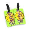 Aminco NBA Los Angeles Lakers Neon Soft Bag Tag, 2-Pack view 1
