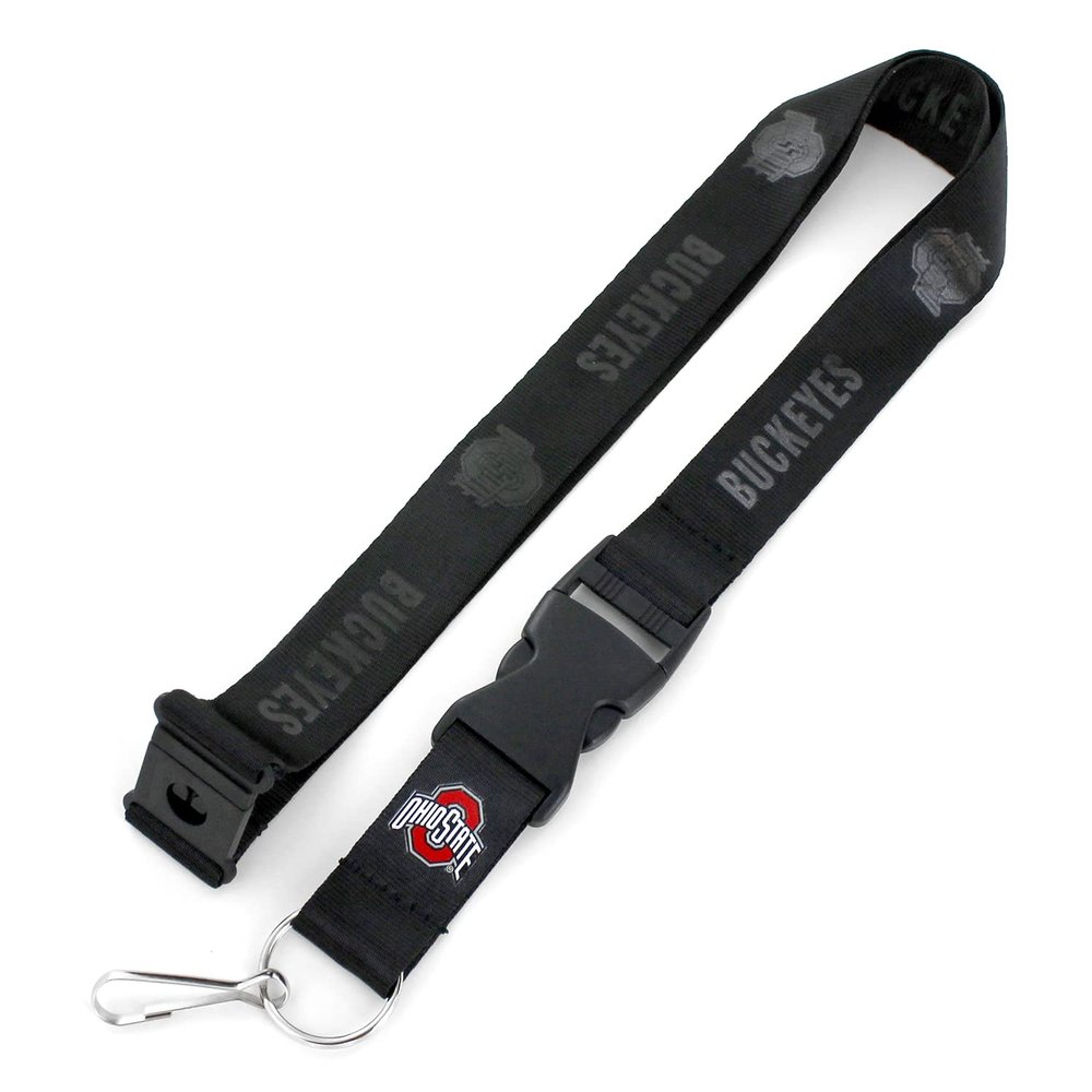 Aminco unisex adult NCAA Ohio State Buckeyes BOB Buckle Logo Lanyard, North Carolina Tar Heels, 6 US