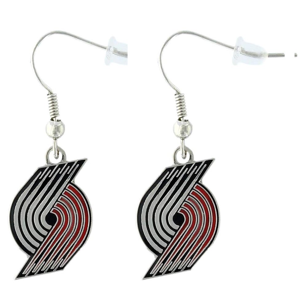 Aminco NBA Portland Trail Blazers Logo Dangler Earrings, 2.5