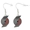 Aminco NBA Portland Trail Blazers Logo Dangler Earrings, 2.5 view 1