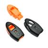 10PCS Paracord Knife Lanyard Emergency Whistle Orange Outdoor Camping Survival Travel Kits Zipper Pull Cord Ends Lock view 4