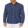 Amazon Essentials Men's Denim Shirt Long Sleeve - Regular-Fit, Blue, X-Large Denim Shirt view 1