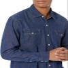 Amazon Essentials Men's Denim Shirt Long Sleeve - Regular-Fit, Blue, X-Large Denim Shirt view 3