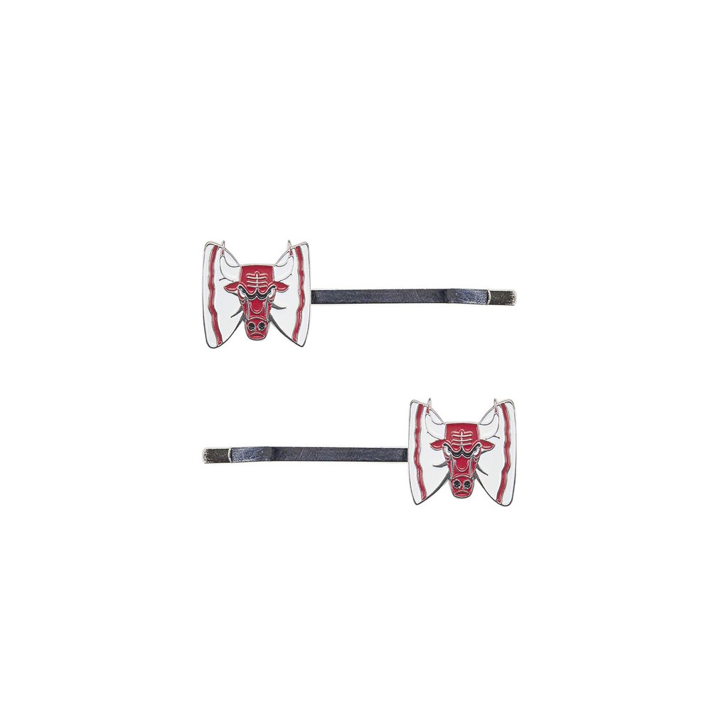 Aminco NBA Chicago Bulls Bow Bobby Pin, 2-Pack