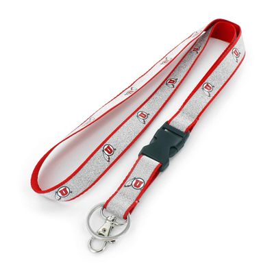Aminco NCAA Utah Utes Sparkle Lanyard
