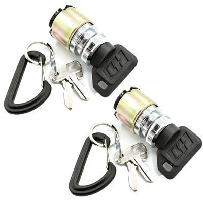 (2 Pack) HD Switch Keys Switch Replaces Club Car 1012531 Golf Cart Electric 1984-1995 2 Terminals 2615 Keys-15 & Includes 6 Keys & Free Carabiner