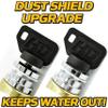(2 Pack) HD Switch Keys Switch Replaces Club Car 1012531 Golf Cart Electric 1984-1995 2 Terminals 2615 Keys-15 & Includes 6 Keys & Free Carabiner view 2
