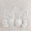 Little Girls Flower Applique Angora Blend Knit Hat/Scarf Set (3-Large, Mazapan) view 2