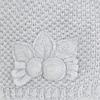 Little Girls Flower Applique Angora Blend Knit Hat/Scarf Set (3-Large, Pearl) view 2
