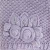 Little Girls Flower Applique Angora Blend Knit Hat/Scarf Set (2-Medium, Purple) view 2