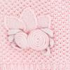 Little Girls Flower Applique Angora Blend Knit Hat/Scarf Set (1-Small, Rose) view 2