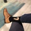 Balanced Co. Circle Game Meme Dress Socks Funny Socks Crazy Casual Cotton (Big Hand Black/Gray) view 3
