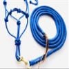 Star Point Horsemanship Mini-Pony 4 Knotted Rope Halter & 8' Lead Set (Royal Blue, Medium 32-36" Mini) view 1