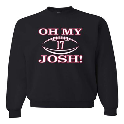 Go All Out XXXXX-Large Black Adult Oh My Josh Buffalo Football Sweatshirt Crewneck