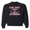 Go All Out XXXXX-Large Black Adult Oh My Josh Buffalo Football Sweatshirt Crewneck view 1