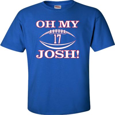 Go All Out XXXXX-Large Royal Blue Adult Oh My Josh Buffalo Football T-Shirt