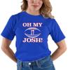 Go All Out XXXXX-Large Royal Blue Adult Oh My Josh Buffalo Football T-Shirt view 2
