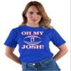 Go All Out XXXXX-Large Royal Blue Adult Oh My Josh Buffalo Football T-Shirt view 4
