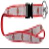 Aminco NCAA Louisiana Lafayette Ragin Cajuns Sparkle Lanyard