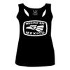 0114. Hecho en Mexico Logo 5 de Mayo Viva Mexican Republic Mexicano Women's Tank Top Racerback (Black, Medium) view 1