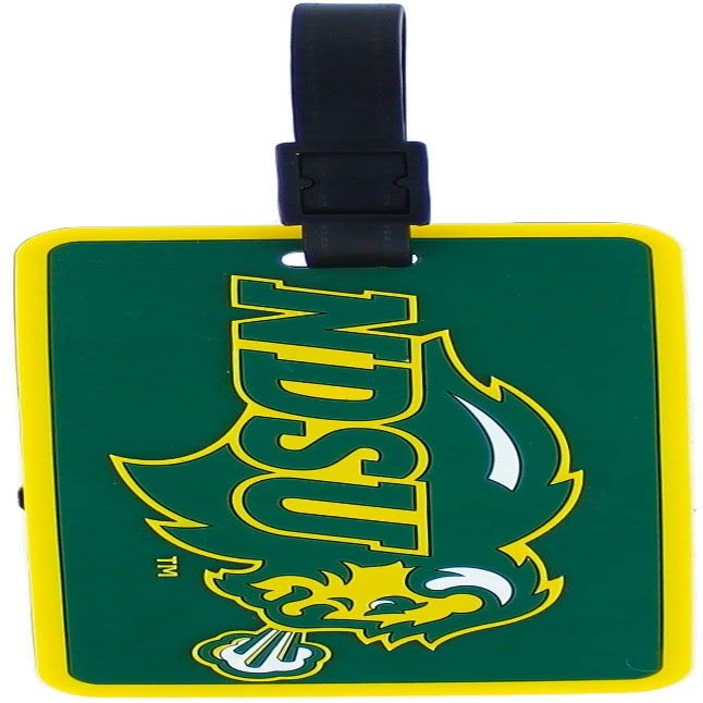 Aminco NCAA North Dakota State Bison Neon Soft Bag Tag