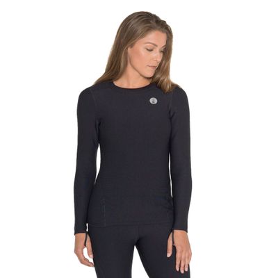 Fourth Element Xerotherm Women's Long Sleeve Drysuit Undergarment Top, X-Large Black