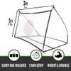 QUICKPLAY Spot Target Soccer Rebounder | Weather-Resistant Rebound Net with Carry Bag | Great for Passing, Receiving, and Trapping Practice | Ideal for Team or Solo Training view 3