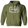 0114. Hecho en Mexico Logo 5 de Mayo Viva Mexican Republic Mexicano Sweatshirt Pullover Hoodie (Olive, Small) view 1
