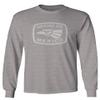0114. Hecho en Mexico Logo 5 de Mayo Viva Mexican Republic Mexicano Men's Long Sleeve t Shirt (Light Gray X-Large) view 1