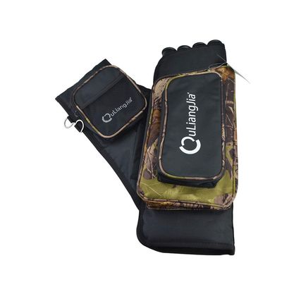 MILAEM Archery 4 Tubes Hip Quiver Archery Carry Bag Waist Hanged Quiver Holder with Adjustable Stapss (Camo)