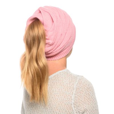ANGELA & WILLIAM Women's Casual Knit Multi Purpose Winter Thick Warm Slouchy Headwrap Beanie Cap Hat (Indi Pink)