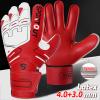 Sportout Youth&Adult Goalie Goalkeeper Gloves,Strong Grip for The Toughest Saves, with Finger Spines to Give Splendid Protection to Prevent Injuries,3 Colors (Red, 6) view 2