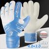 Sportout Youth&Adult Goalie Goalkeeper Gloves, Strong Grip for The Toughest Saves, with Finger Spines to Give Splendid Protection to Prevent Injuries,3 Colors (Blue, 6) view 2