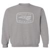 0114. Hecho en Mexico Logo 5 de Mayo Viva Mexican Republic Mexicano Men's Crewneck Sweatshirt (Light Gray X-Large) view 1